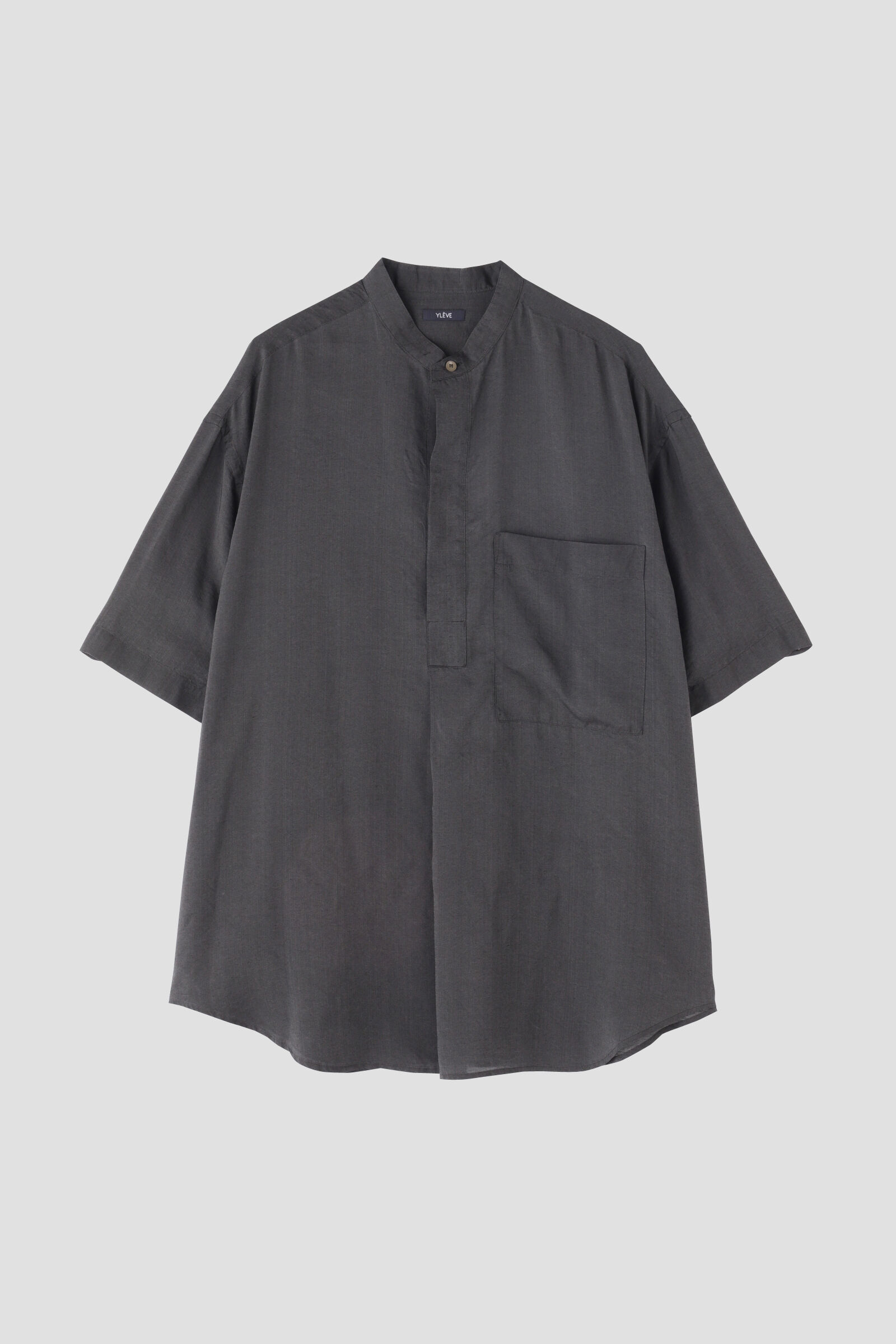 YLEVE 「YLEVE / LYOCELL SILK SH」|シャツ・ブラウス|グレー