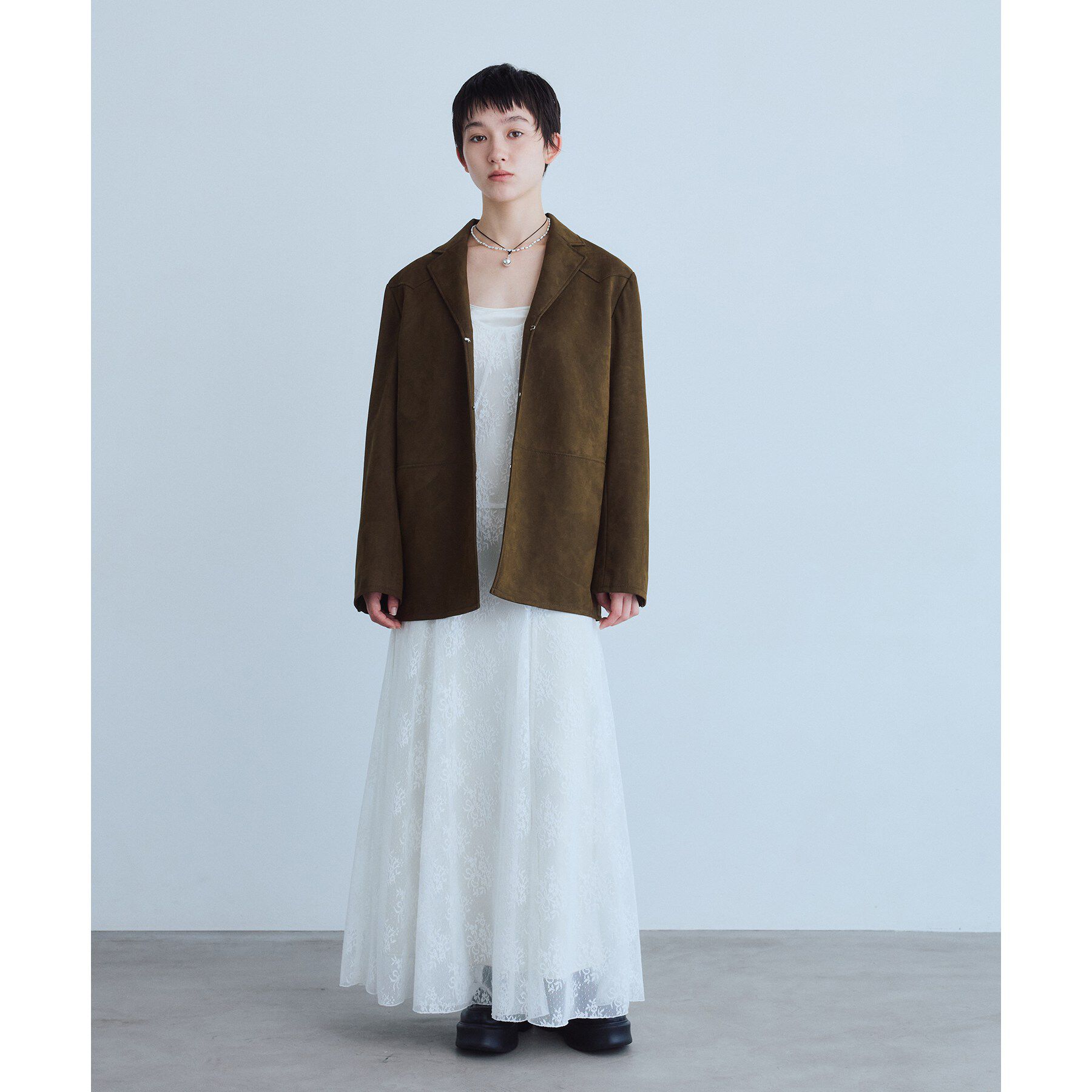 CODE A「UKI UKI＊CODE A｜veil lace dress」|ワンピース|
