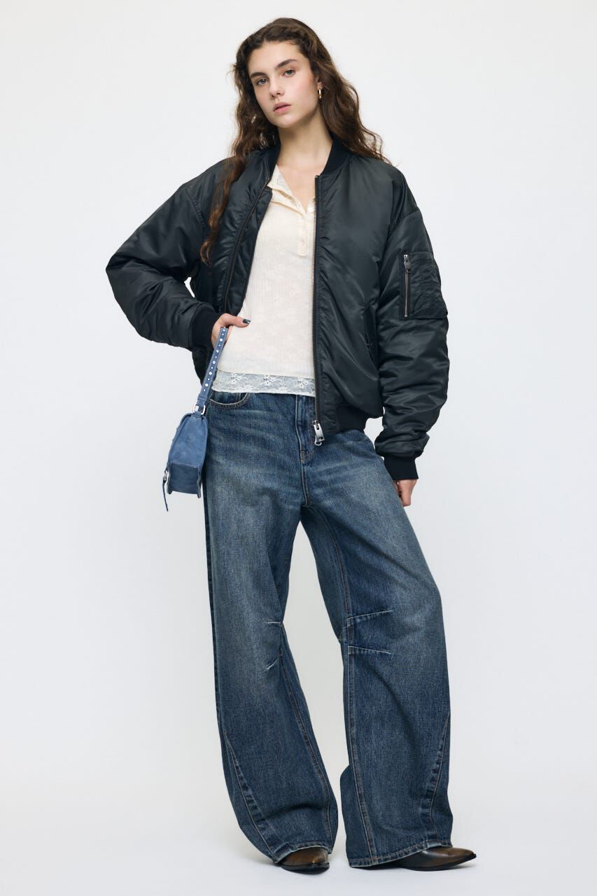 MOUSSY「ES HENRY NECK レーストップス」|Tシャツ・カットソー|