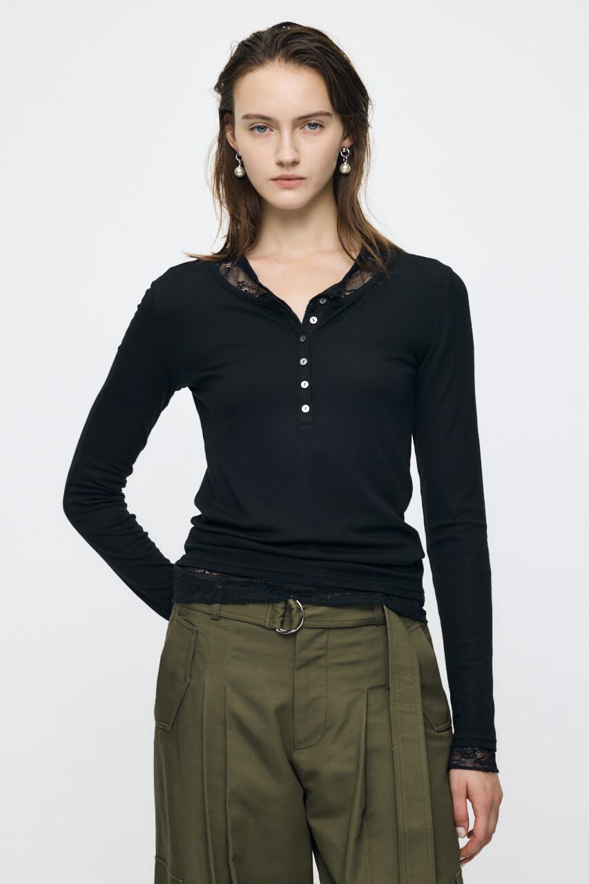 MOUSSY「ES HENRY NECK トップス」|Tシャツ・カットソー|