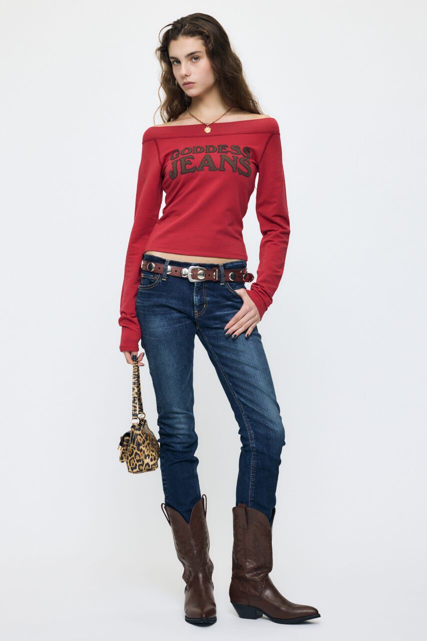 MOUSSY「OFF SHOULDER L/S Tシャツ」|Tシャツ・カットソー|