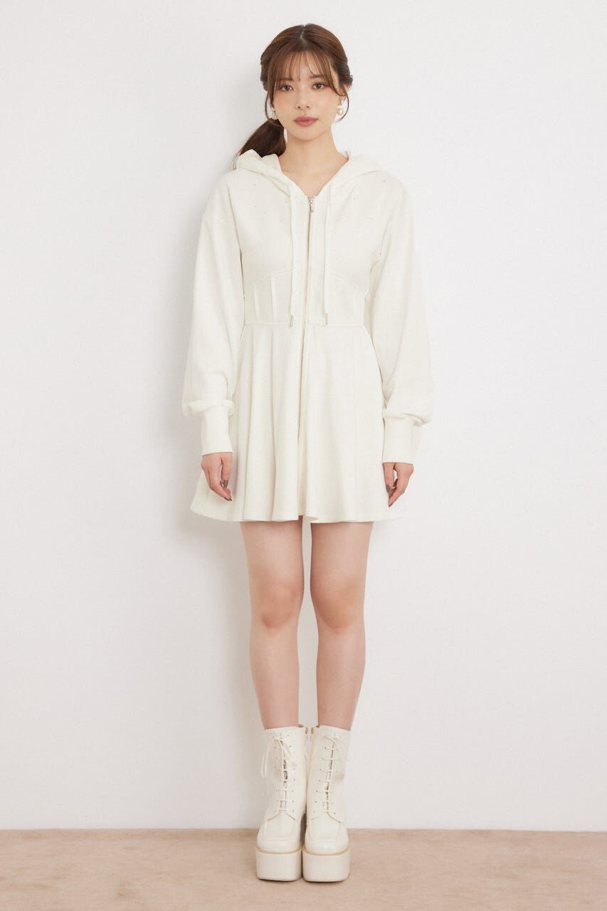 rienda「フーディーミニカットワンピース」|ワンピース|