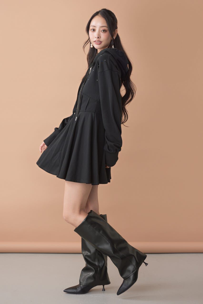 rienda「フーディーミニカットワンピース」|ワンピース|