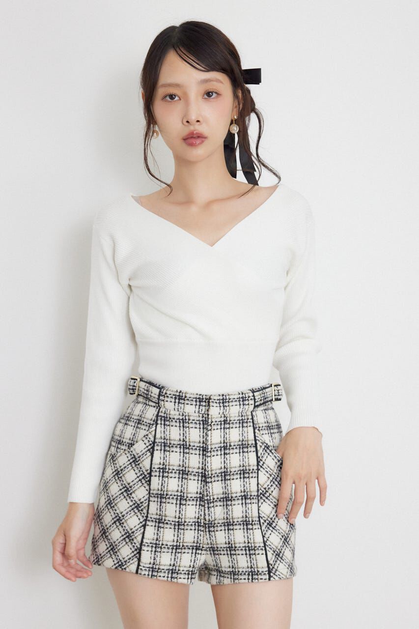 rienda「カシュクール2WAYウォッシャブルニットトップス」|ニット・セーター|
