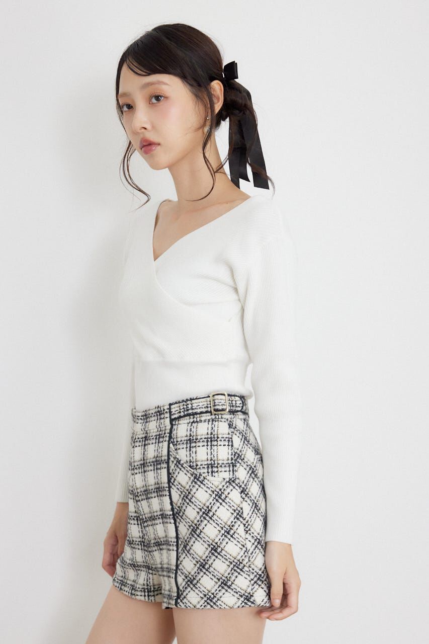 rienda「カシュクール2WAYウォッシャブルニットトップス」|ニット・セーター|