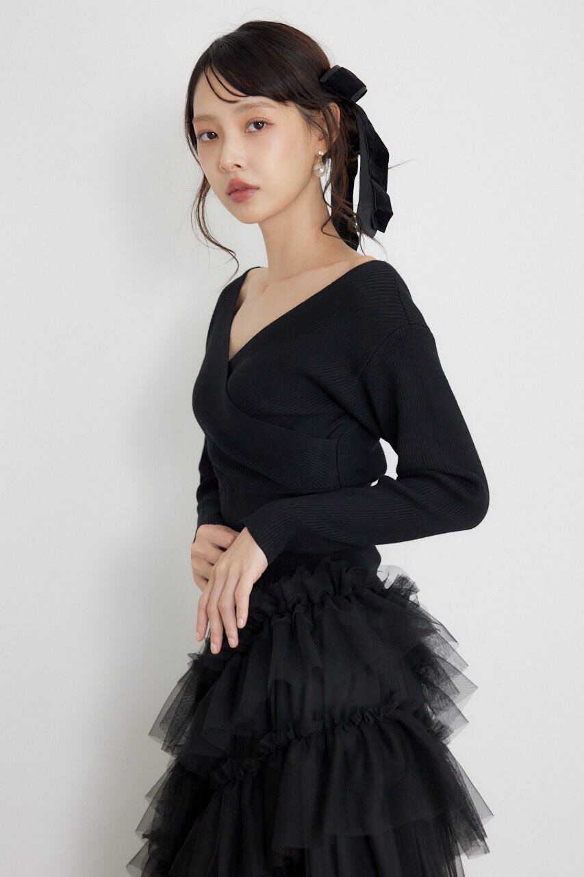 rienda「カシュクール2WAYウォッシャブルニットトップス」|ニット・セーター|