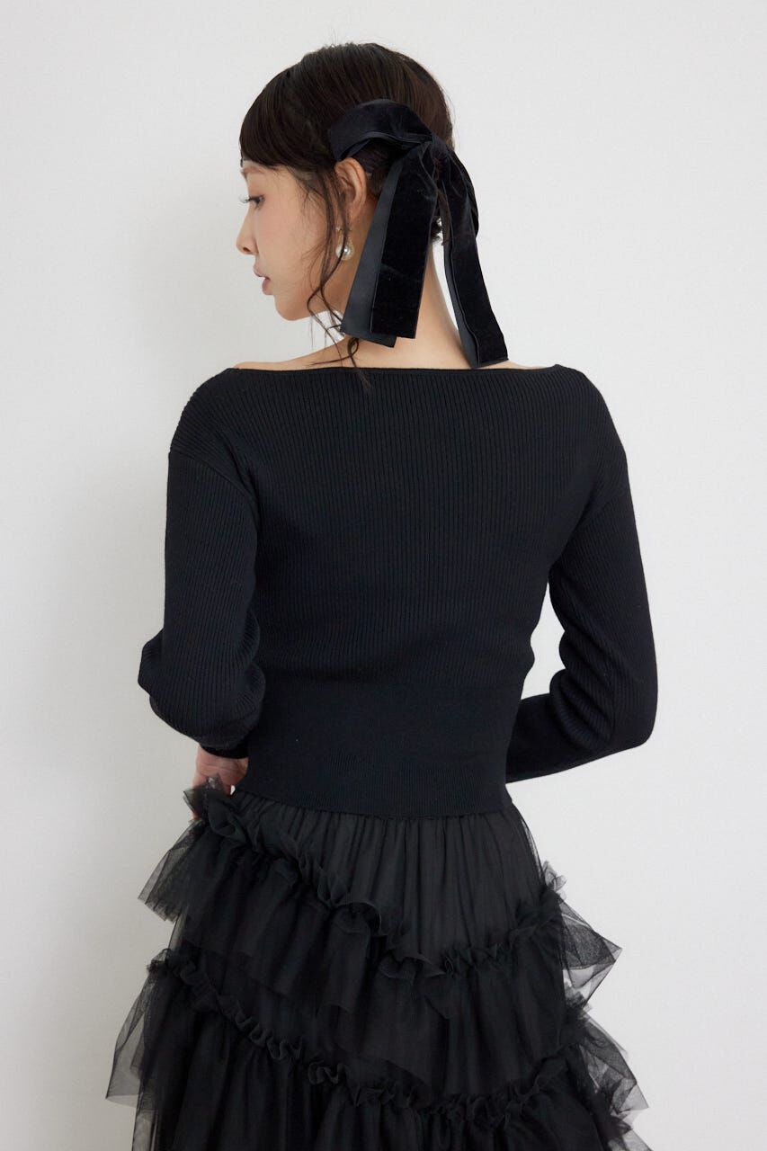 rienda「カシュクール2WAYウォッシャブルニットトップス」|ニット・セーター|