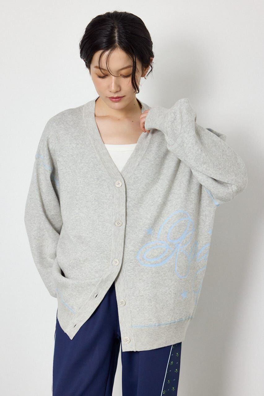 RODEO CROWNS「スウェットライクロゴニットカーディガン」|カーディガン|L/T.GRY1