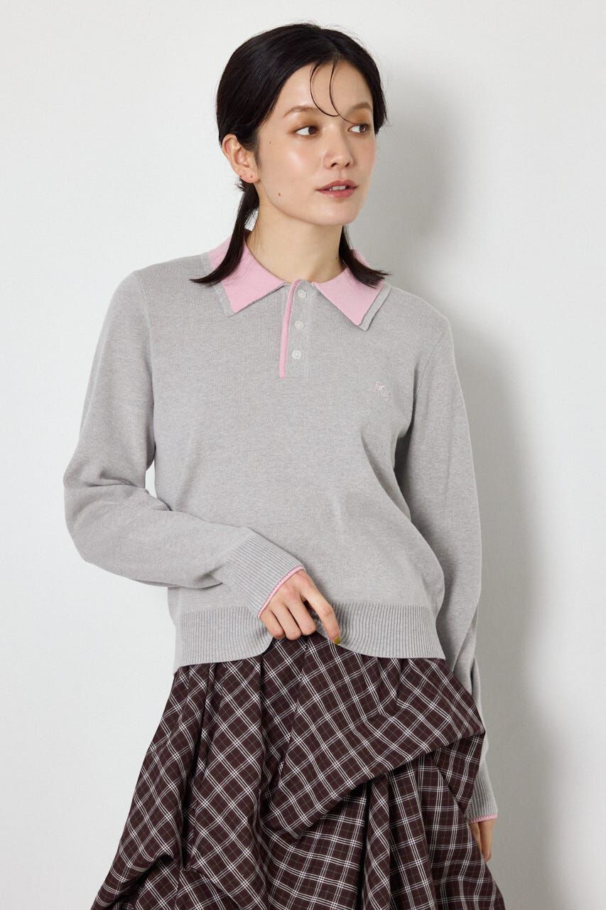 RODEO CROWNS「(UNISEX)SHAREニットポロシャツ」|ニット・セーター|L/T.GRY1