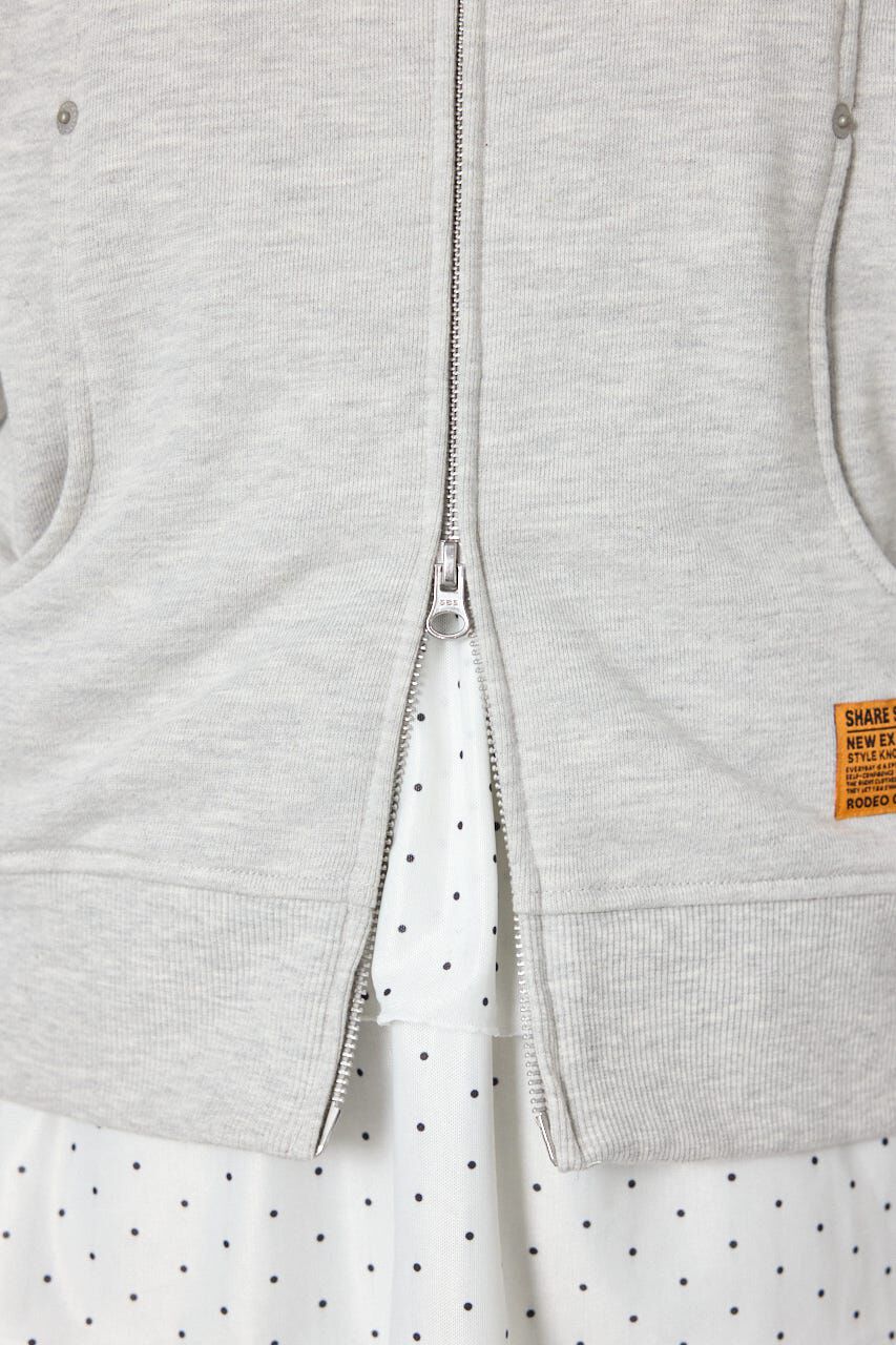 RODEO CROWNS「(UNISEX)SHARE スタンドネックジップパーカー」|パーカー|