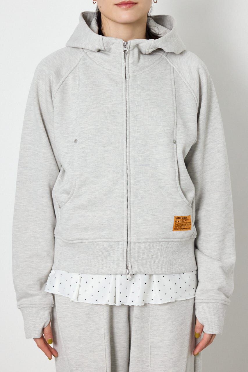 RODEO CROWNS「(UNISEX)SHARE スタンドネックジップパーカー」|パーカー|