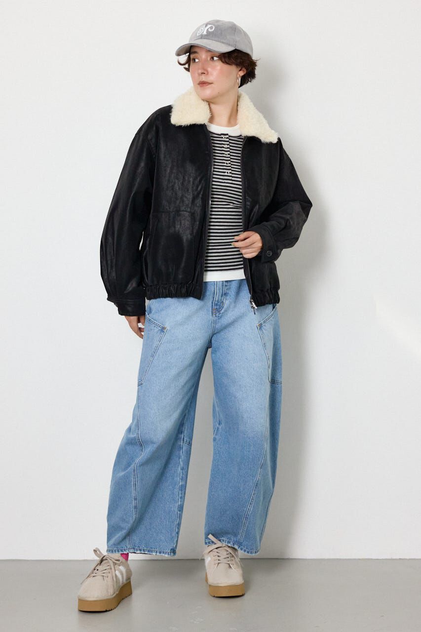 RODEO CROWNS「Suede look 2WAY ブルゾン」|ブルゾン・スタジャン|