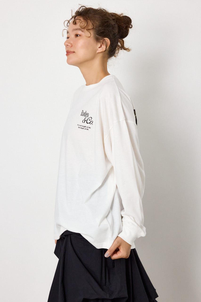 RODEO CROWNS「ホットフィットスタッズロゴロングTシャツ」|Tシャツ・カットソー|