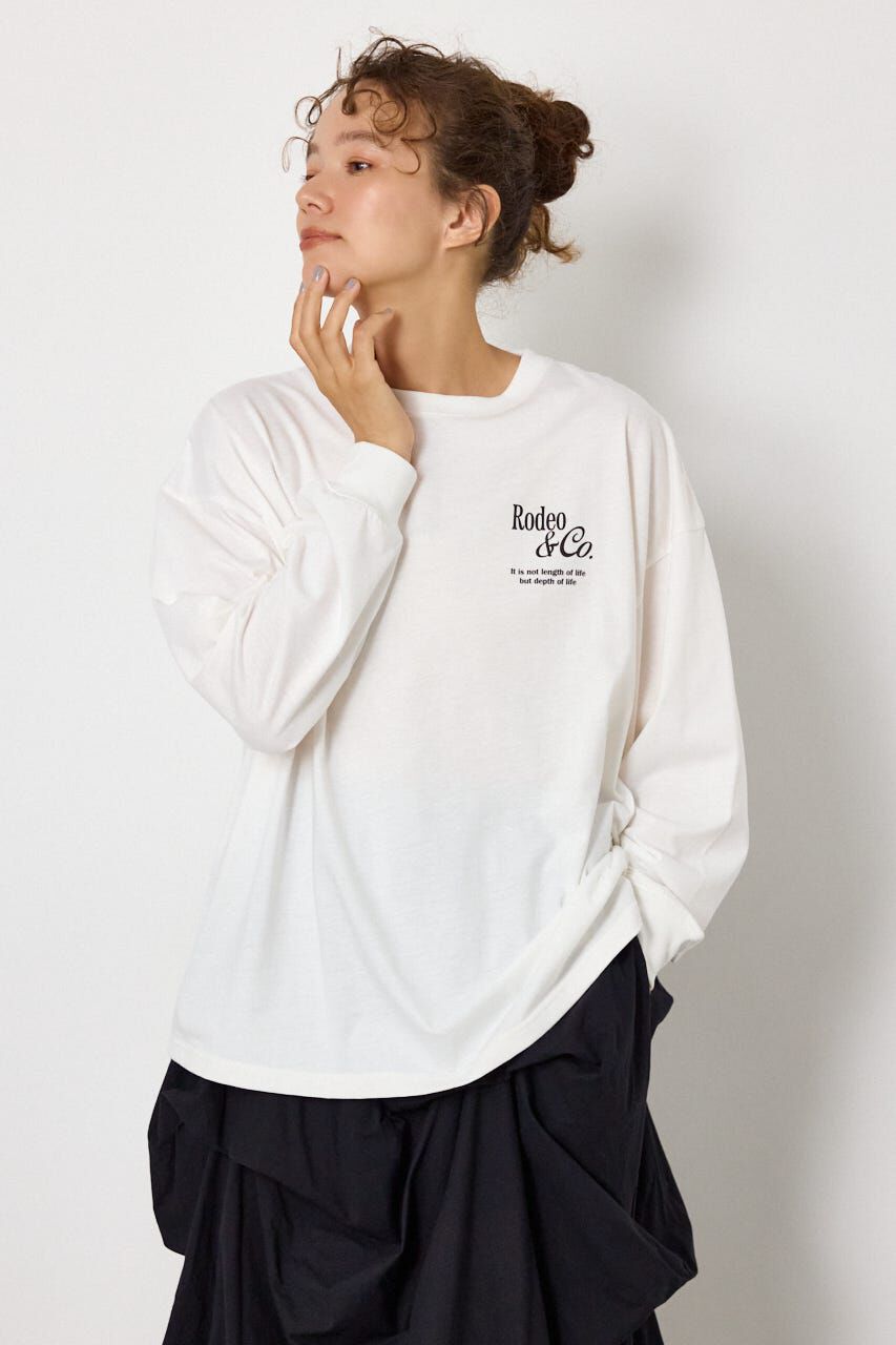 RODEO CROWNS「ホットフィットスタッズロゴロングTシャツ」|Tシャツ・カットソー|