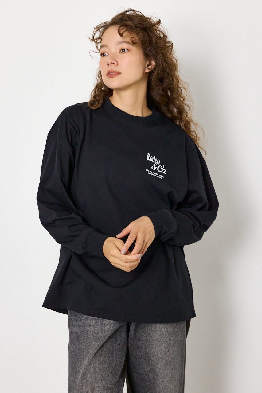 RODEO CROWNS「ホットフィットスタッズロゴロングTシャツ」|Tシャツ・カットソー|