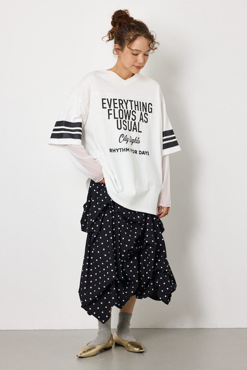 RODEO CROWNS「チュールレイヤードトップス」|Tシャツ・カットソー|