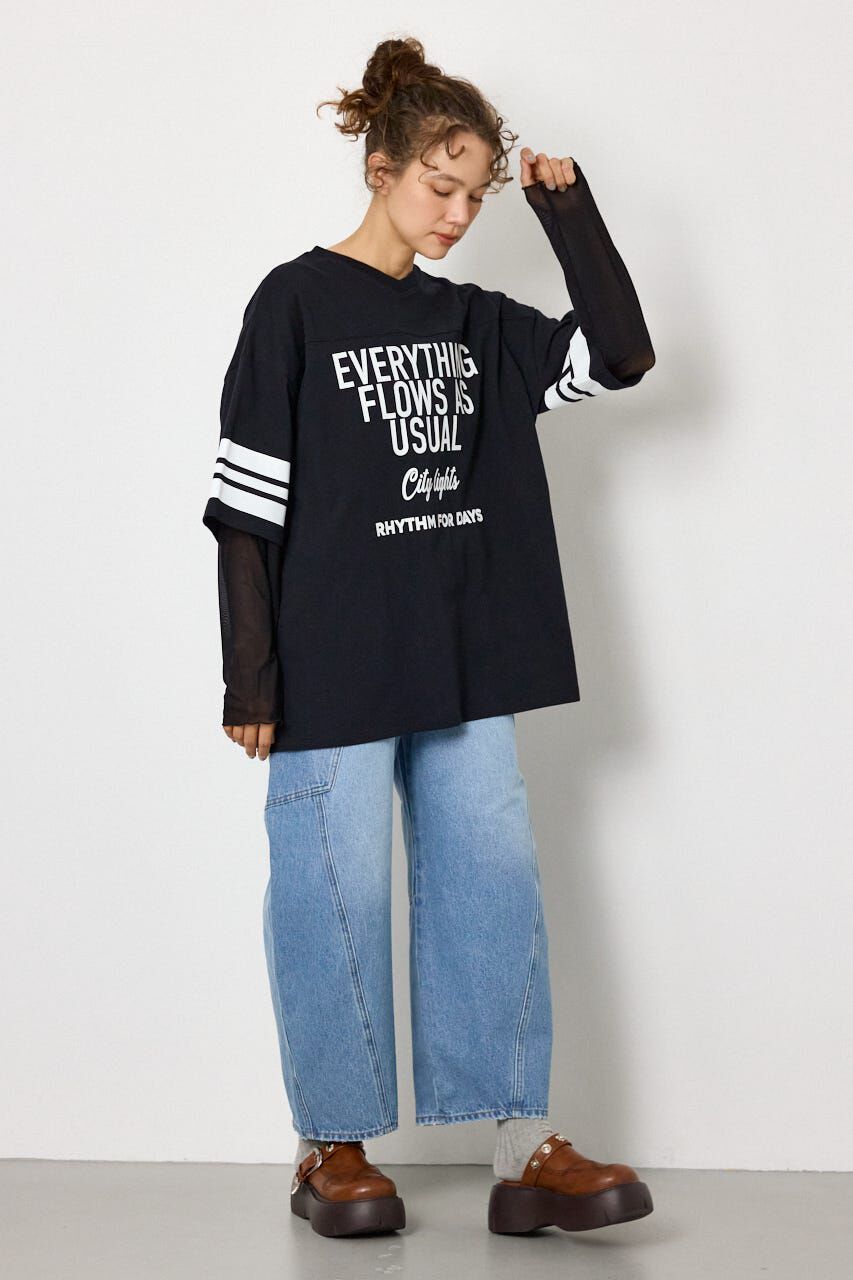 RODEO CROWNS「チュールレイヤードトップス」|Tシャツ・カットソー|