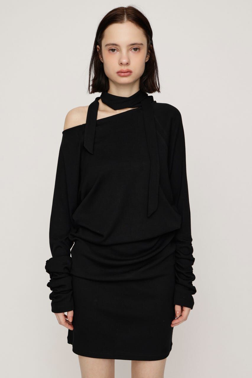 SLY「DOLMAN CUT TIE ショートワンピース」|ワンピース|