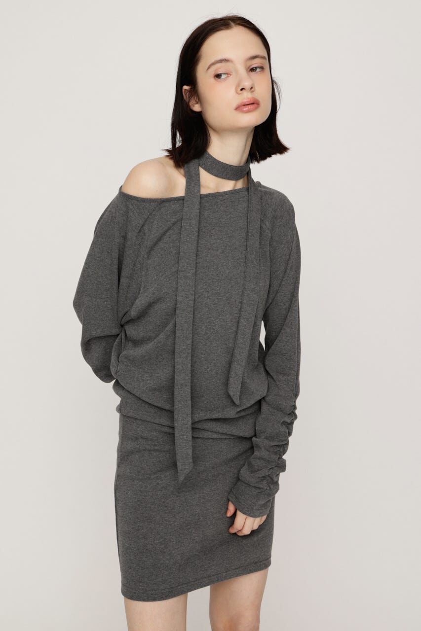 SLY「DOLMAN CUT TIE ショートワンピース」|ワンピース|
