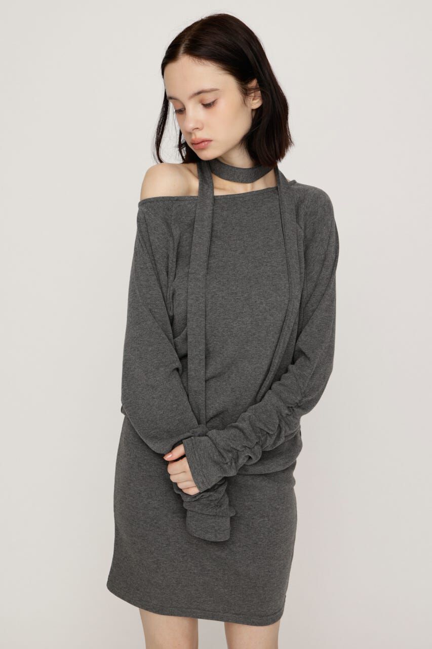 SLY「DOLMAN CUT TIE ショートワンピース」|ワンピース|