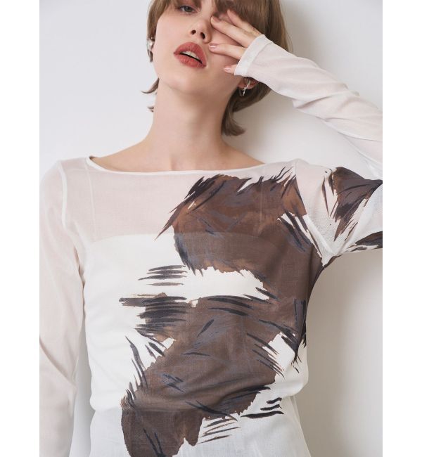 ELENDEEK「BLURRED SHAGGY SKIN CS」|Tシャツ・カットソー|