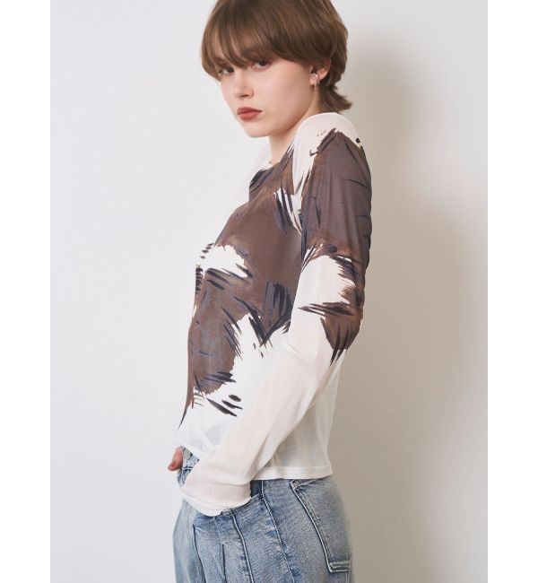 ELENDEEK「BLURRED SHAGGY SKIN CS」|Tシャツ・カットソー|