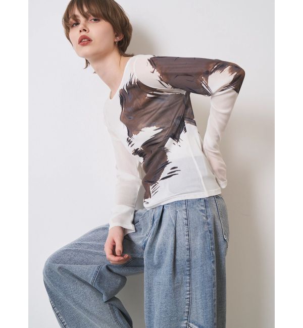 ELENDEEK「BLURRED SHAGGY SKIN CS」|Tシャツ・カットソー|