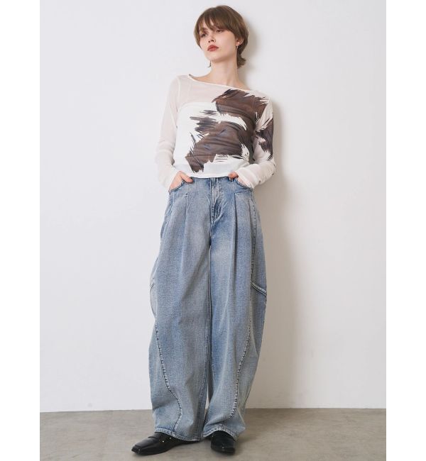 ELENDEEK「BLURRED SHAGGY SKIN CS」|Tシャツ・カットソー|