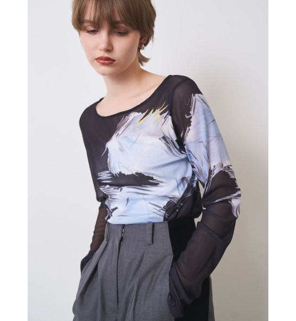 ELENDEEK「BLURRED SHAGGY SKIN CS」|Tシャツ・カットソー|