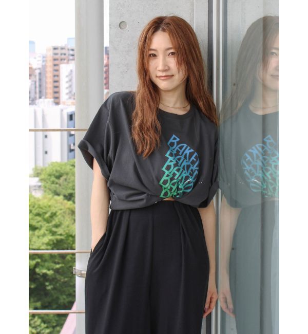 Ungrid「ペイントダメージロゴTee」|Tシャツ・カットソー|