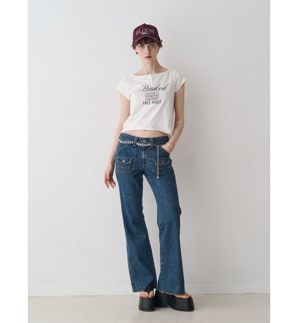 jouetie「【SOMETHING&times;PosTokyo】BUSH FLARE DENIM」|デニム|