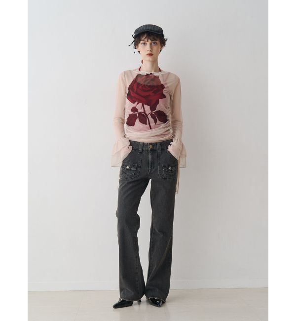 jouetie「【SOMETHING&times;PosTokyo】BUSH FLARE DENIM」|デニム|