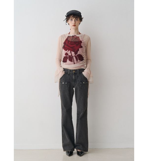 jouetie「【SOMETHING&times;PosTokyo】BUSH FLARE DENIM」|デニム|