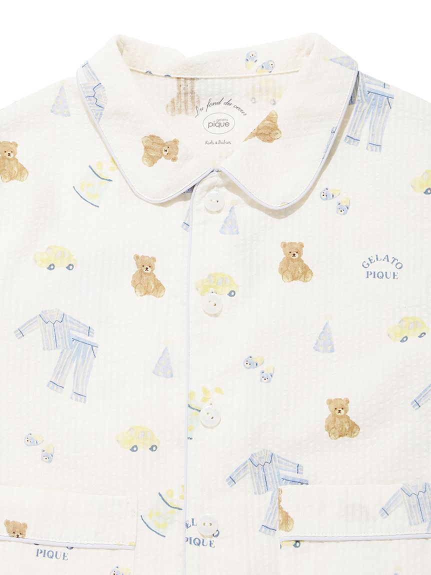 GELATO PIQUE KIDS & BABY「【KIDS】パジャマパーティー柄シャツ」|シャツ・ブラウス|