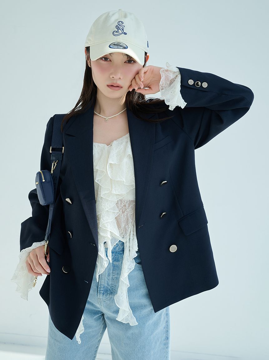 SNIDEL「カットレースフリルプルオーバー」|Tシャツ・カットソー|