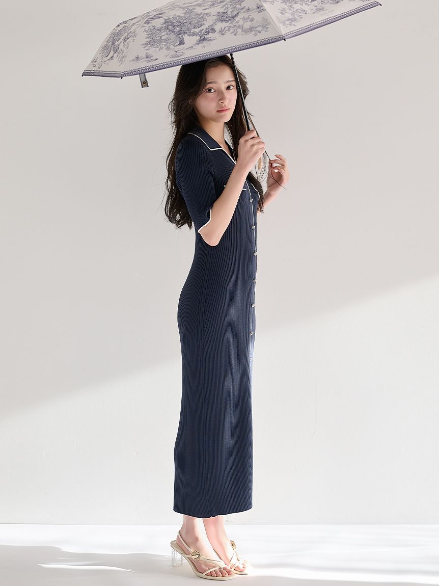SNIDEL「フロントボタンニットワンピース」|ワンピース|