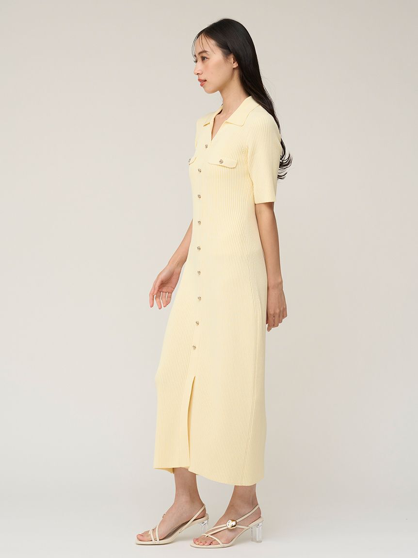 SNIDEL「フロントボタンニットワンピース」|ワンピース|