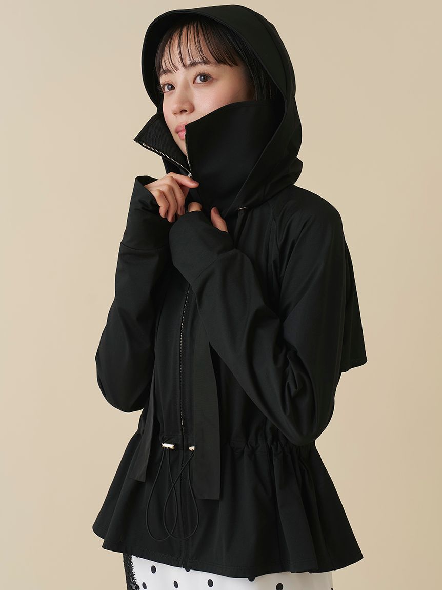 SNIDEL「【WEB限定/LUMISHADE】サンバイザー付きUVカットパーカー」|パーカー|