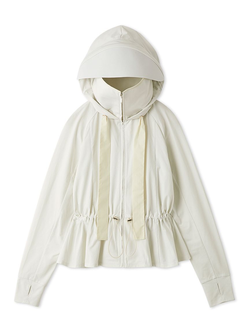 SNIDEL「【WEB限定/LUMISHADE】サンバイザー付きUVカットパーカー」|パーカー|