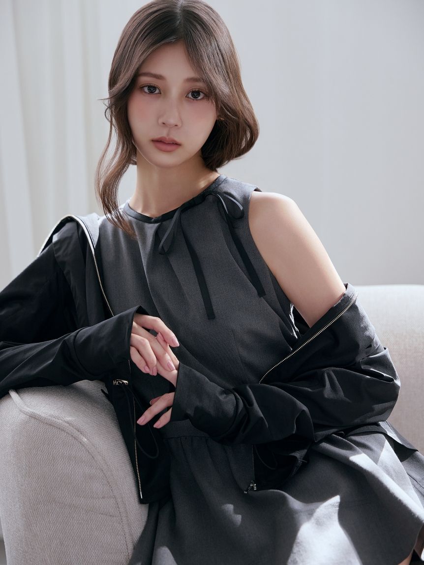 SNIDEL「【WEB限定/LUMISHADE】サンバイザー付きUVカットパーカー」|パーカー|