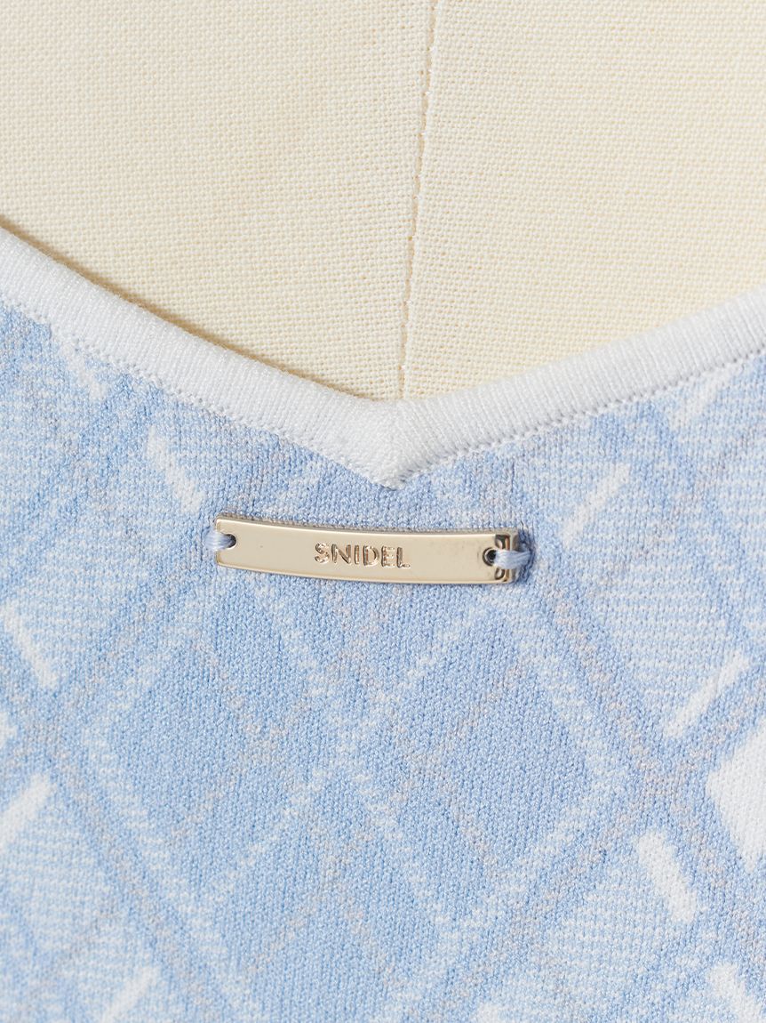 SNIDEL「ニットジャガードミニワンピース」|ワンピース|