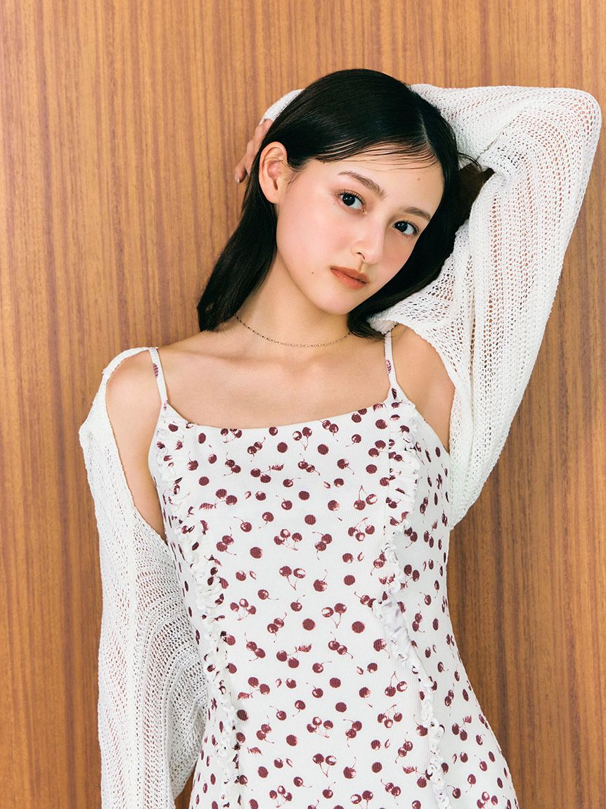 SNIDEL「タックディテールボレロカーディガン」|カーディガン|