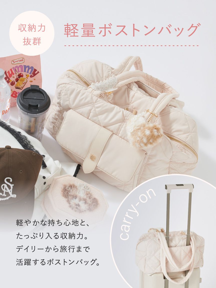 SNIDEL「【キャリーオン対応】バリエーションフラップボストンバッグ」|ボストンバッグ|