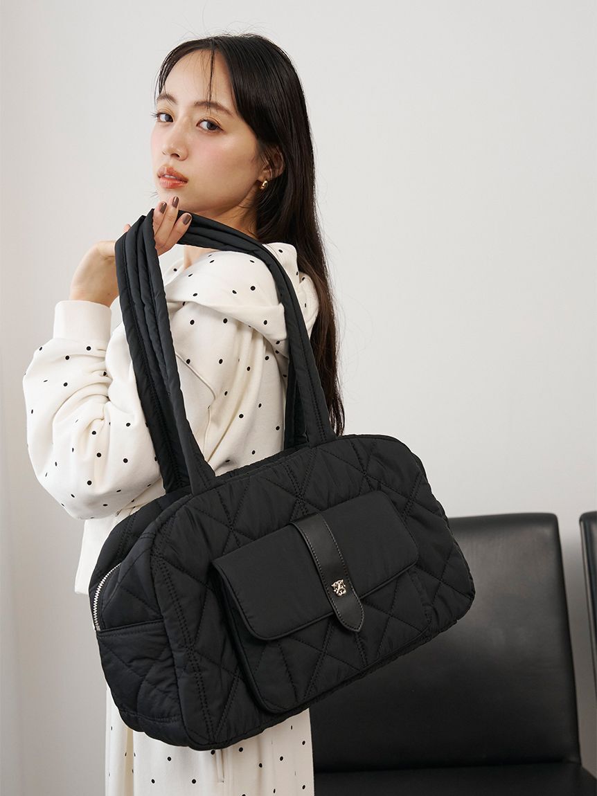 SNIDEL「【キャリーオン対応】バリエーションフラップボストンバッグ」|ボストンバッグ|