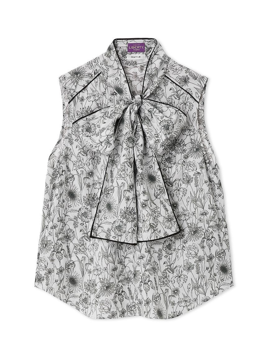 FRAY I.D「【FRAY I.D MADE WITH LIBERTY FABRIC】ボウタイブラウス／ウォッシャブル」|シャツ・ブラウス|IVR