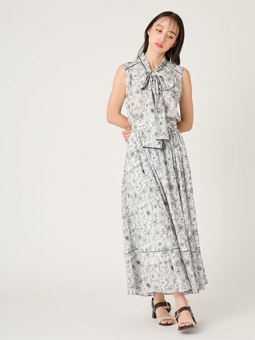 FRAY I.D「【FRAY I.D MADE WITH LIBERTY FABRIC】ボウタイブラウス／ウォッシャブル」|シャツ・ブラウス|