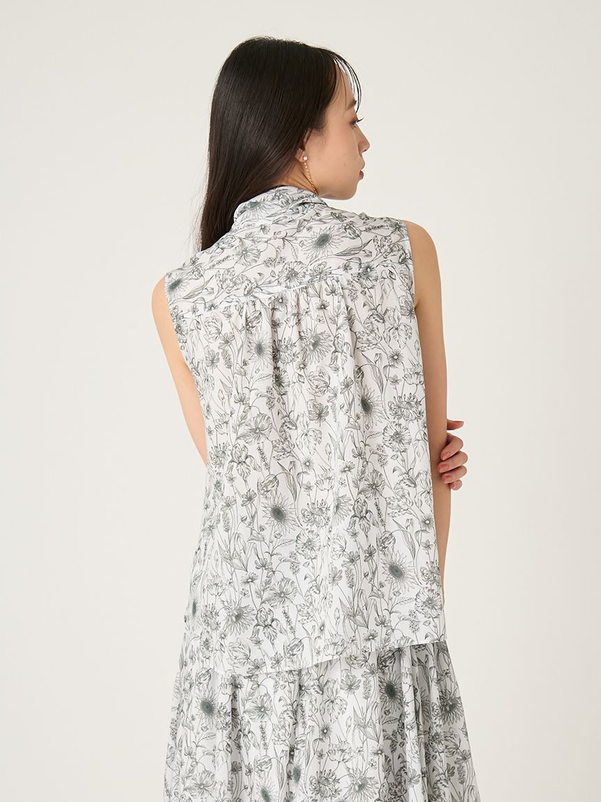 FRAY I.D「【FRAY I.D MADE WITH LIBERTY FABRIC】ボウタイブラウス／ウォッシャブル」|シャツ・ブラウス|