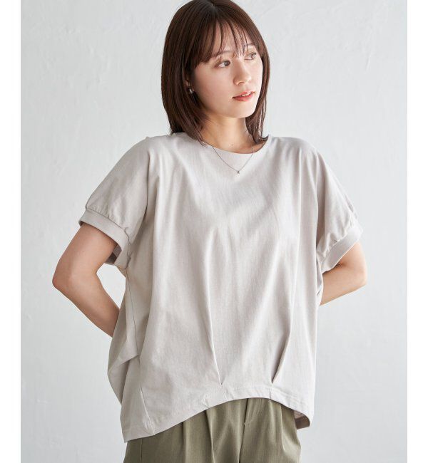ikka「冷感ドルマンタックプルオーバー」|その他|ベージュ