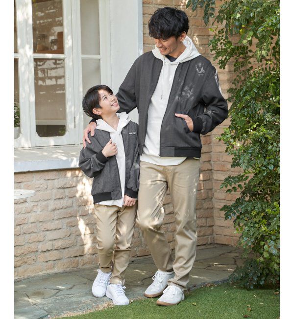 ikka kids「【親子コーデ】冷感6分袖レイヤードパーカー（120~160cm）」|Tシャツ・カットソー|