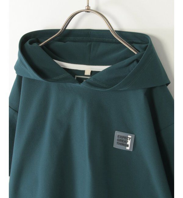 ikka kids「【親子コーデ】冷感6分袖レイヤードパーカー（120~160cm）」|Tシャツ・カットソー|グリーン